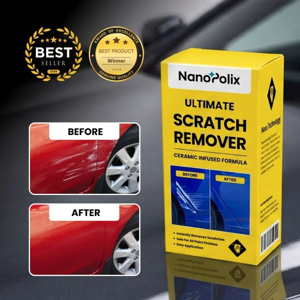 NanoPolix scratch remover cloth and packaging